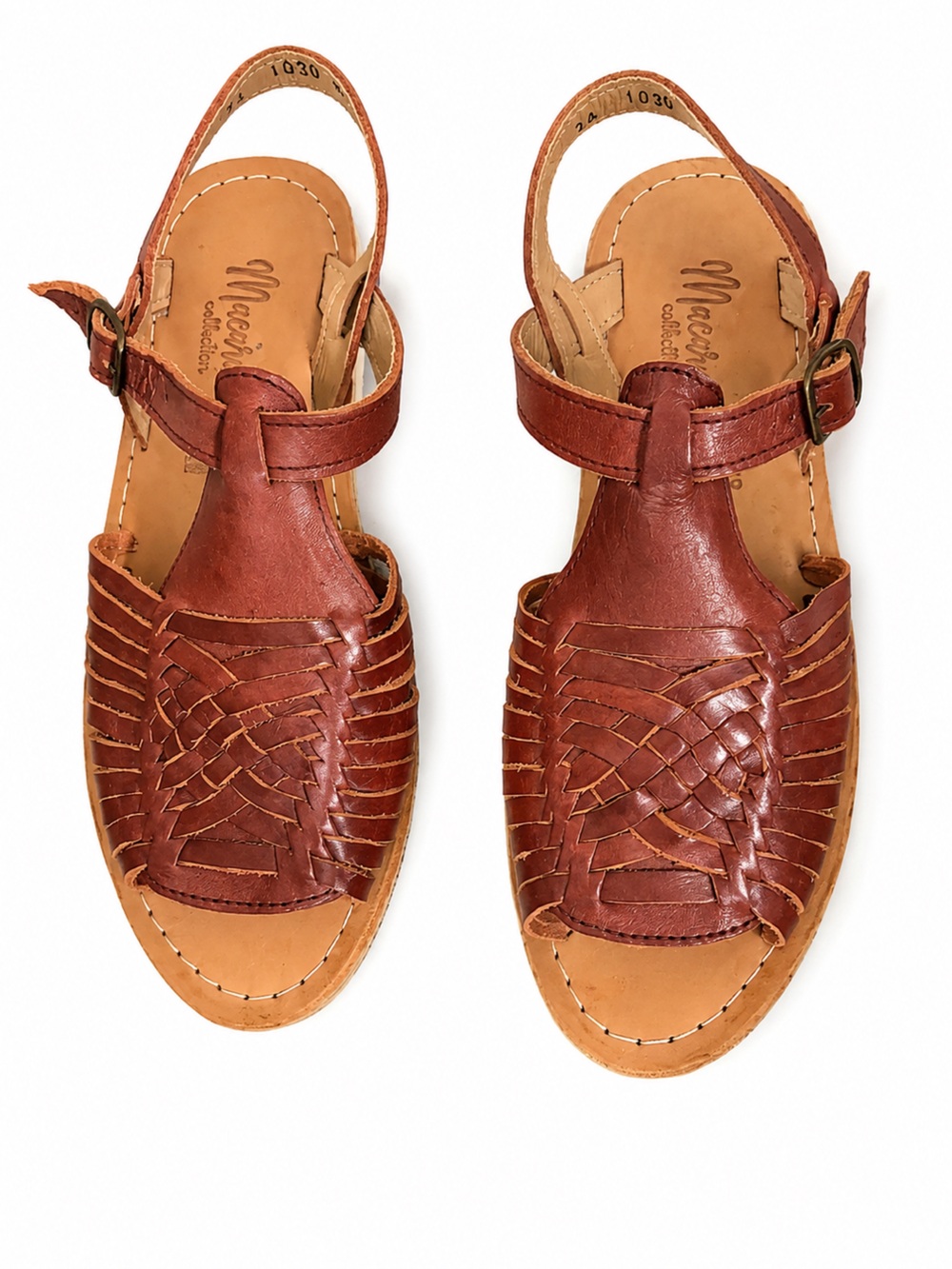 Macarena Collection Leather Huarache Sandals